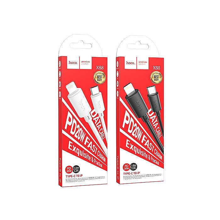 Hoco X88 Type-c to Lightning charging Data cable PD20w 1m
